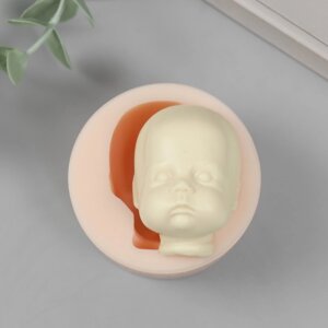 Молд силикон "Лицо младенца"20 4,5х3,2х2,5 см