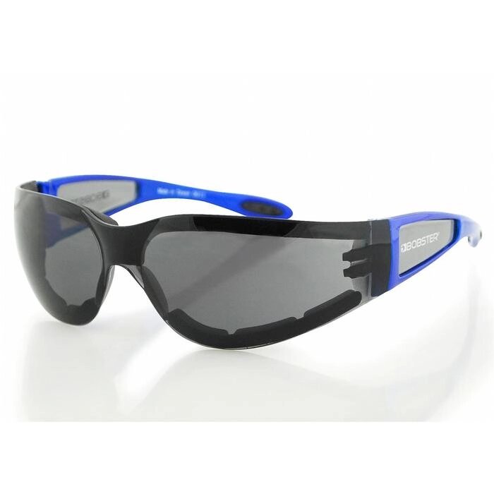 Мото очки Shield 2 голубые, дымчатые линзы от компании Интернет-гипермаркет «MALL24» - фото 1