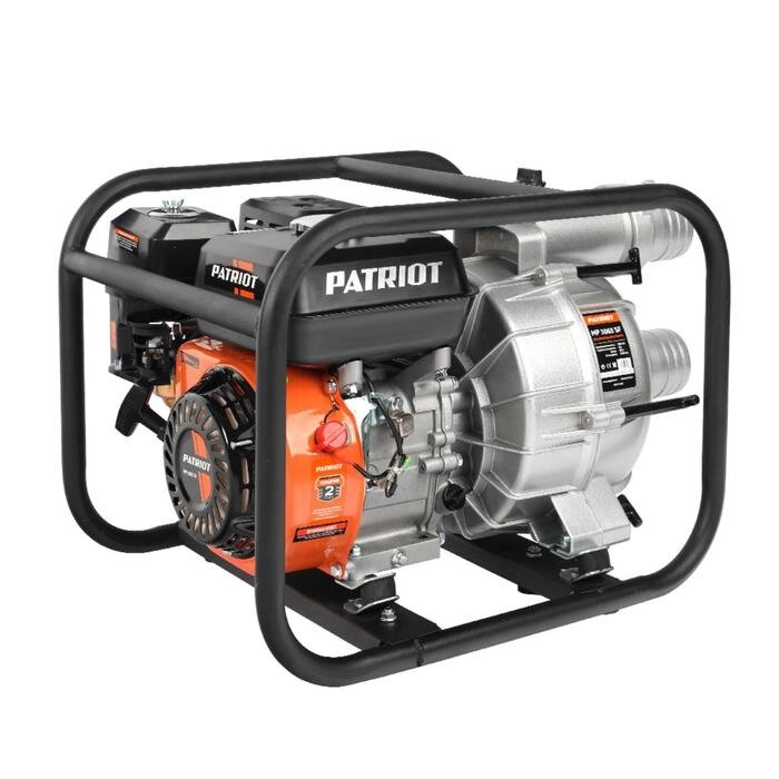 Мотопомпа PATRIOT MP3065SF, 4Т, бенз., 5150 л. с, 7 л. с, 1100 л/мин, вход 80 мм, ручной старт   69497 от компании Интернет-гипермаркет «MALL24» - фото 1