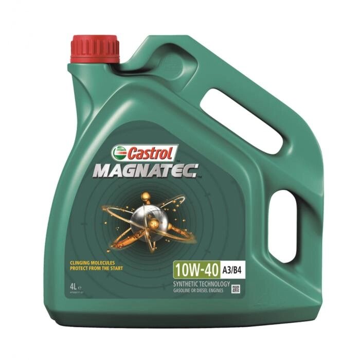 Моторное масло Castrol Magnatec SAE 10W-40 А3/В4, 4 л от компании Интернет-гипермаркет «MALL24» - фото 1