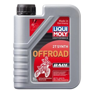 Моторное масло для 2-тактных мотоциклов LiquiMoly Motorbike 2T Synth Offroad Race TC FD L-EGD синтетическое, 1 л (3063)