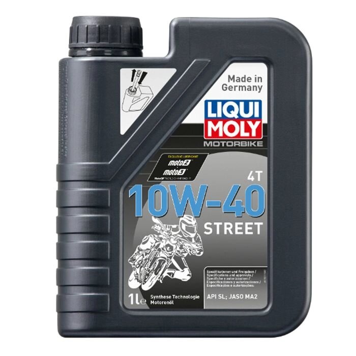 Моторное масло для мотоциклов Liqui Moly НС Motorrad 4T 10W-40 SL/MA-2, 1 л от компании Интернет-гипермаркет «MALL24» - фото 1