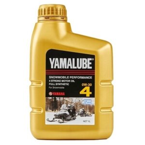 Моторное масло для снегоходов Yamalube 0W-30, полусинтетика, 946 мл, LUB00W30SS12