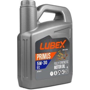 Моторное масло LUBEX PRIMUS EC 5W-30 SN, синтетическое, 4 л