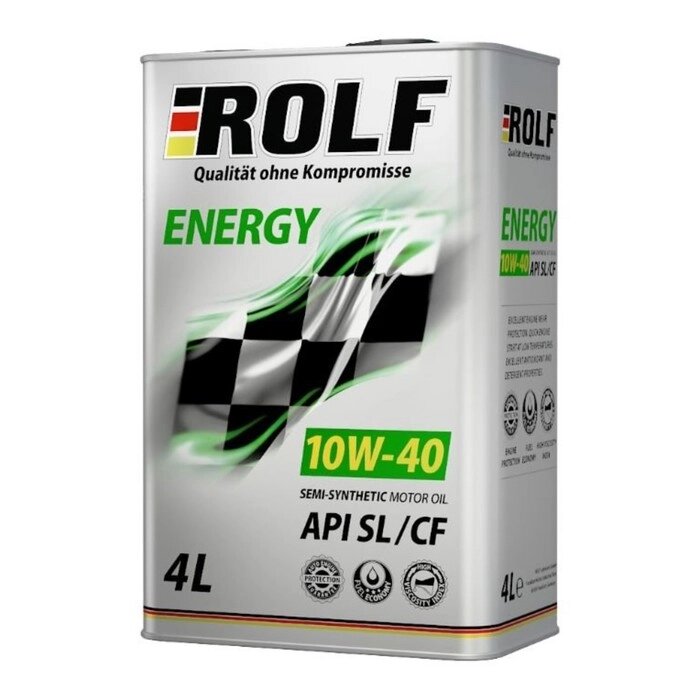 Моторное масло Rolf Energy 10W-40 SL/CF полусинтетика, 4 л от компании Интернет-гипермаркет «MALL24» - фото 1