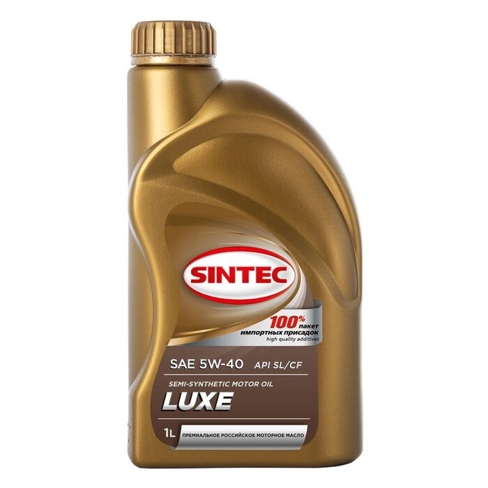 Моторное масло Sintec Lux 5W-40, п/синтетическое, 1 л от компании Интернет-гипермаркет «MALL24» - фото 1