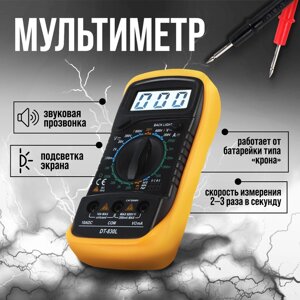 Мультиметр tundra DT-830L, ACV/DCV, DCA, 200-2мωпрозвон, подсветка