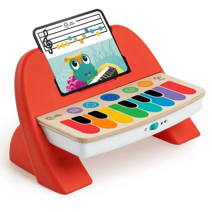 Музыкальная игрушка для малышей "Пианино", 7 клавиш, сенсорное, красное от компании Интернет-гипермаркет «MALL24» - фото 1