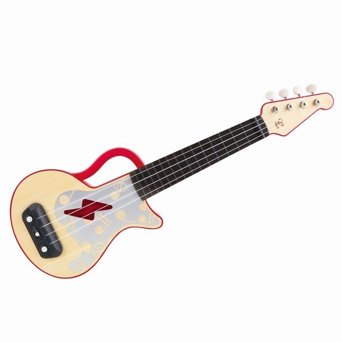 Музыкальная игрушка гавайская гитара для детей "Мерцающая укулеле", красная от компании Интернет-гипермаркет «MALL24» - фото 1