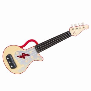 Музыкальная игрушка гавайская гитара для детей "Мерцающая укулеле", красная