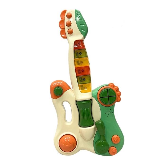 Музыкальный детский центр-гитара Everflo Rock, green от компании Интернет-гипермаркет «MALL24» - фото 1