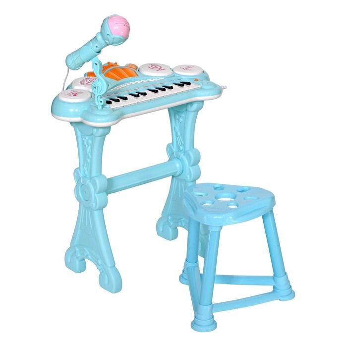 Музыкальный детский центр "Пианино", голубой от компании Интернет-гипермаркет «MALL24» - фото 1