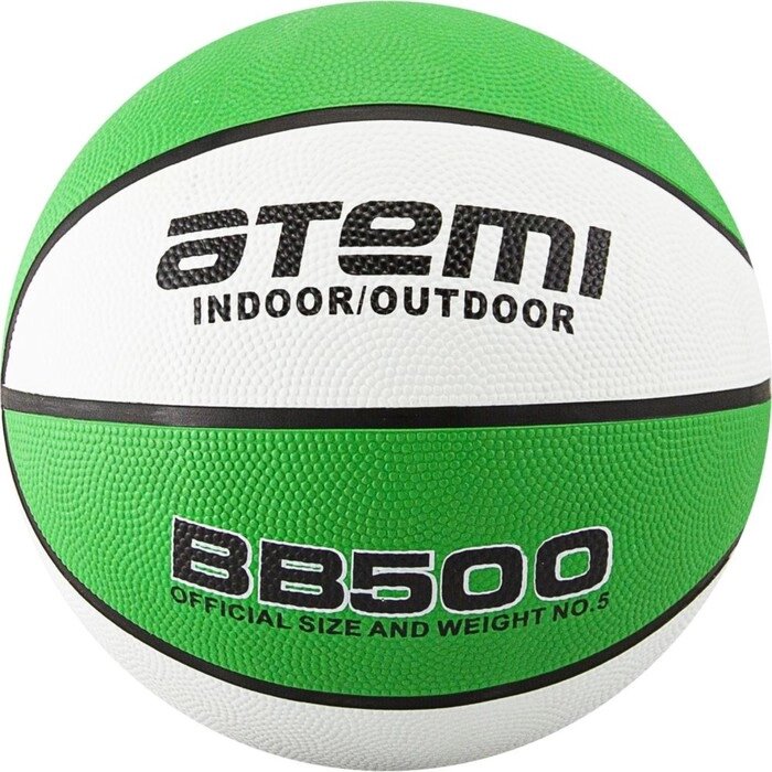 Мяч баскетбольный Atemi BB500, размер 5, резина, 8 панелей, окруж 68-71, клееный от компании Интернет-гипермаркет «MALL24» - фото 1