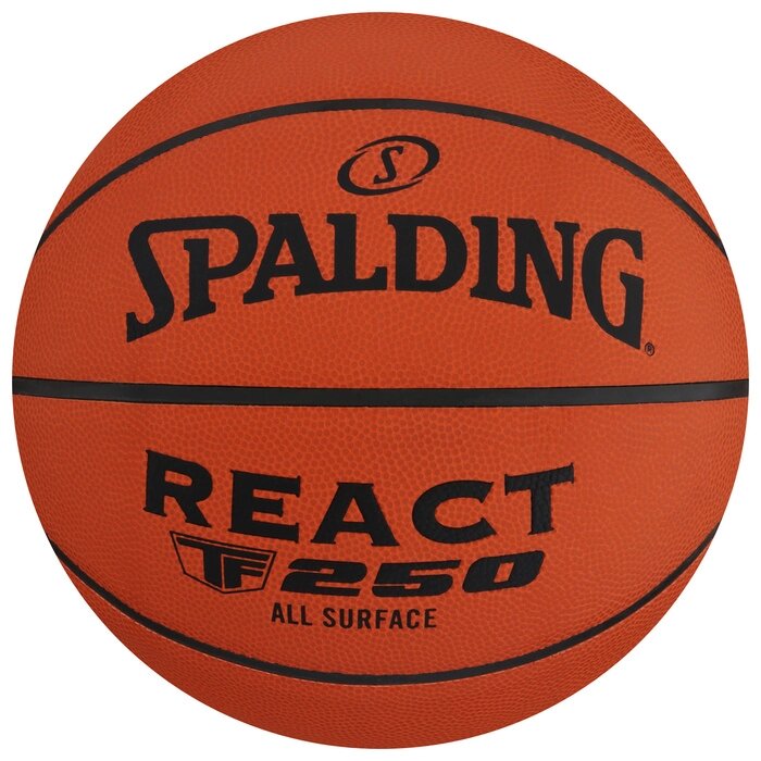 Мяч баскетбольный Spalding TF-250 React 76802z, размер 6 от компании Интернет-гипермаркет «MALL24» - фото 1