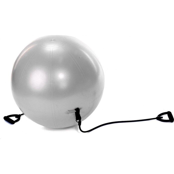 Мяч для фитнеса Bradex "ФИТБОЛ-65 с эспандерами" от компании Интернет-гипермаркет «MALL24» - фото 1