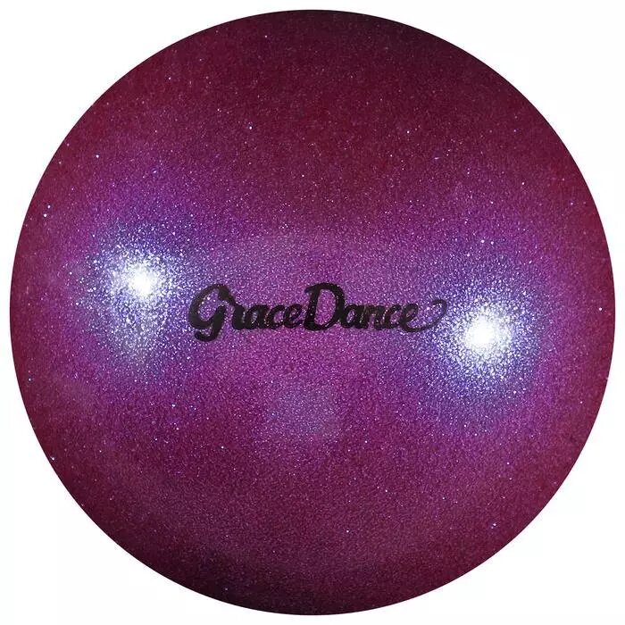 Мяч для художественной гимнастики, блеск, 16,5 см, 280 г, цвет сиреневый от компании Интернет-гипермаркет «MALL24» - фото 1