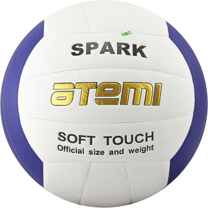 Мяч волейбольный Atemi SPARK, синтетическая кожа Microfiber, 18 п, клееный, окруж 65-67 от компании Интернет-гипермаркет «MALL24» - фото 1