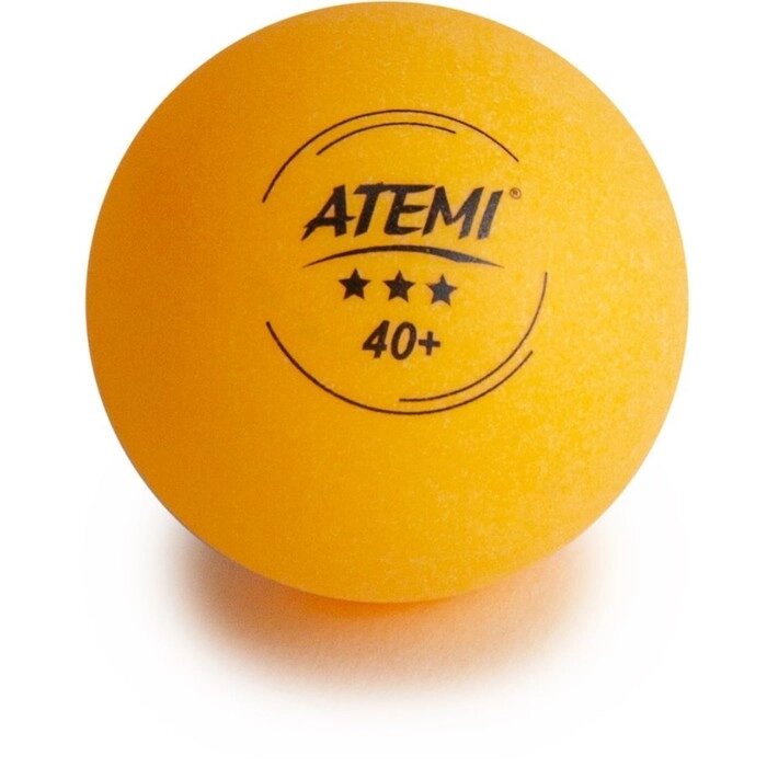 Мячи для настольного тенниса Atemi 3, цвет оранжевый, 6 шт от компании Интернет-гипермаркет «MALL24» - фото 1