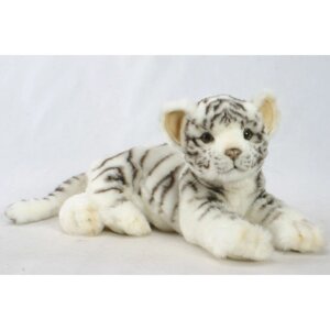 Мягкая игрушка "Детёныш белого тигра" лежащий, 36 см