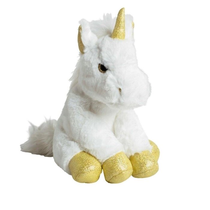Мягкая игрушка "Единорог" 35 см, цвет золото от компании Интернет-гипермаркет «MALL24» - фото 1