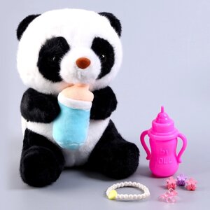 Мягкая игрушка "Панда", малыш с аксессуарами