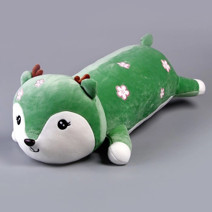 Мягкая игрушка-подушка "Олененок", 60 см, цвет зеленый от компании Интернет-гипермаркет «MALL24» - фото 1