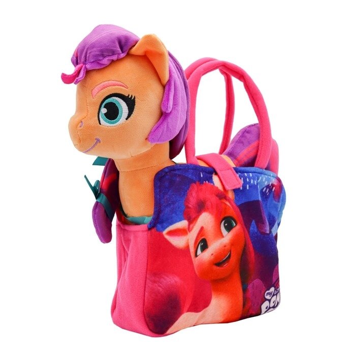 Мягкая игрушка пони, в сумочке, Санни, 25 см от компании Интернет-гипермаркет «MALL24» - фото 1