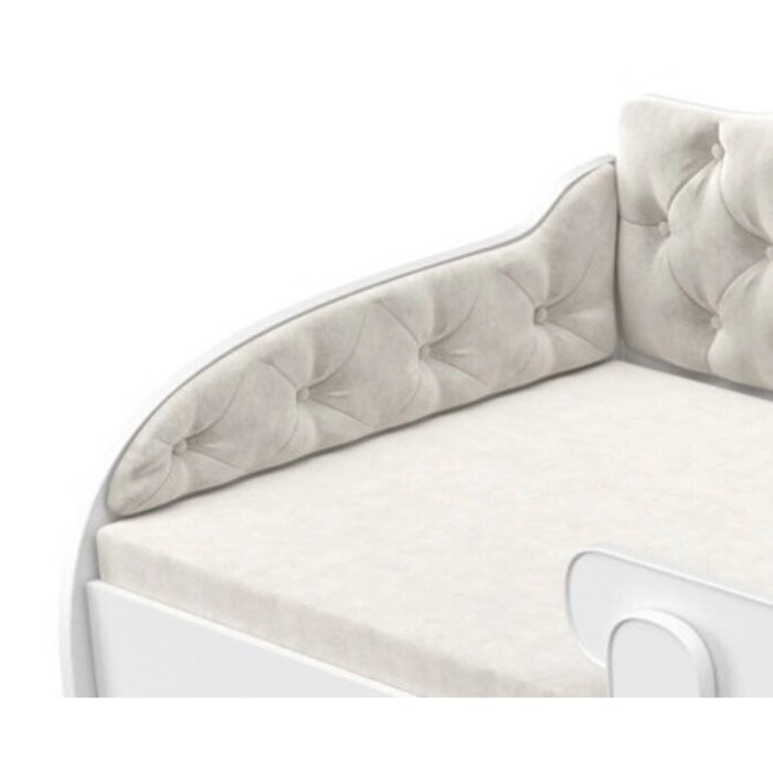 Мягкие боковины на диван "КарлСон24", 80х30 см, цвет белый от компании Интернет-гипермаркет «MALL24» - фото 1