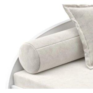 Мягкий валик на кровать-тахту "Вэлли", размер 15x15x80 см, цвет белый