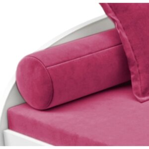 Мягкий валик на кровать-тахту "Вэлли", размер 15x15x80 см, цвет розовый