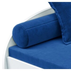 Мягкий валик на кровать-тахту "Вэлли", размер 15x15x80 см, цвет синий