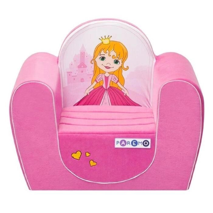 Мягкое игрушечное кресло "Принцесса", цвет розовый от компании Интернет-гипермаркет «MALL24» - фото 1