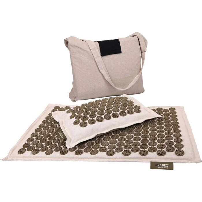 Набор акупунктурный Bradex "НИРВАНА": подушка, коврик, сумка от компании Интернет-гипермаркет «MALL24» - фото 1