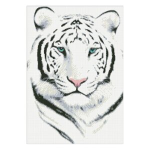Набор алмазной вышивки "Белый тигр"