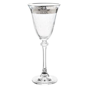 Набор бокалов для белого вина Asio, декор "Панто, платиновая лента", 185 мл x 6 шт.