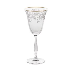 Набор бокалов для белого вина Fregata, декор "Панто, затирка платина, отводка платина", 185 мл x 6 шт.
