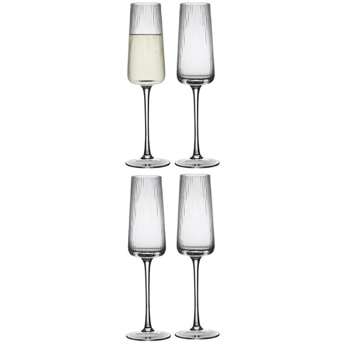 Набор бокалов для шампанского celebrate, 240 мл, 4 шт. от компании Интернет-гипермаркет «MALL24» - фото 1
