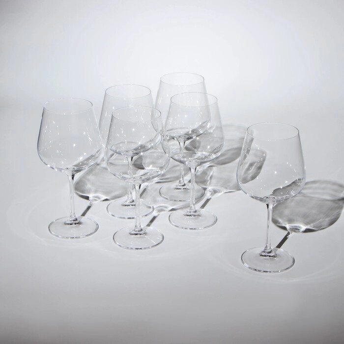 Набор бокалов для вина Strix, стеклянный, 600 мл, 6 шт от компании Интернет-гипермаркет «MALL24» - фото 1