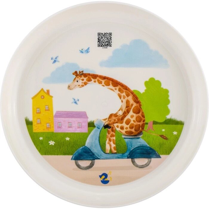 Набор детской посуды Lalababy Play with Me Busy Animals (тарелка, миска, стакан) от компании Интернет-гипермаркет «MALL24» - фото 1