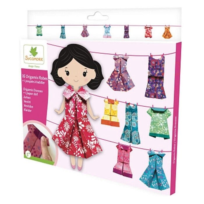 Набор для создания оригами Sycomore Pockets "Платья для куклы" от компании Интернет-гипермаркет «MALL24» - фото 1