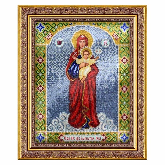 Набор для вышивки бисером "Богородица Благодатное небо" от компании Интернет-гипермаркет «MALL24» - фото 1