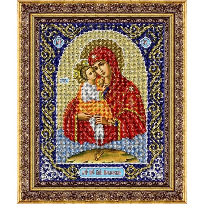 Набор для вышивки бисером "Пресвятая Богородица Почаевская" от компании Интернет-гипермаркет «MALL24» - фото 1