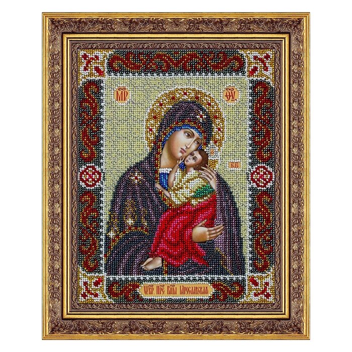 Набор для вышивки бисером "Пресвятая Богородица Ярославская" от компании Интернет-гипермаркет «MALL24» - фото 1