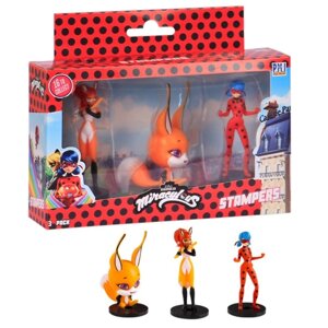 Набор фигурок Miraculous "Триккс, Рина Руж, Леди Баг", 3 шт