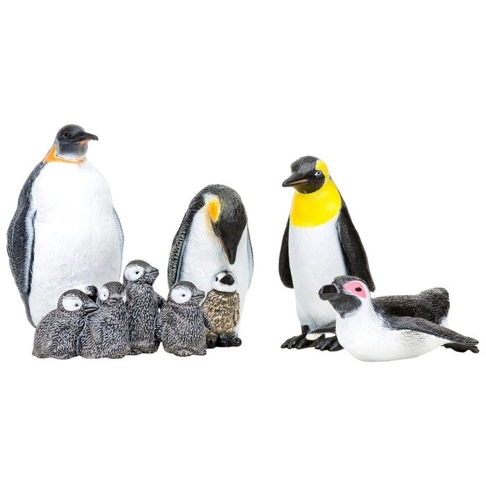 Набор фигурок: семья пингвинов, 5 предметов от компании Интернет-гипермаркет «MALL24» - фото 1
