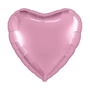 Набор фольгированных шаров 19"Сердца", мистик фламинго, 25 шт.