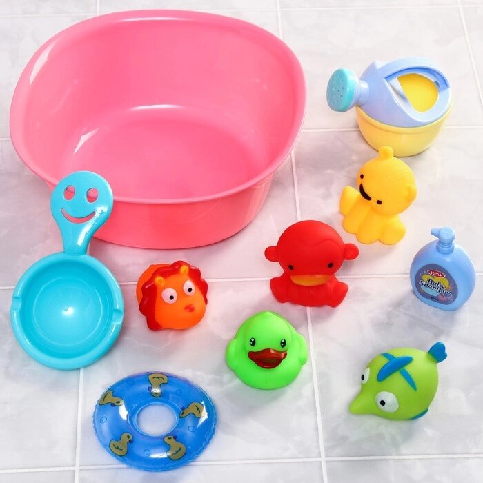 Набор игрушек для игры в ванне "Игры малыша" от компании Интернет-гипермаркет «MALL24» - фото 1
