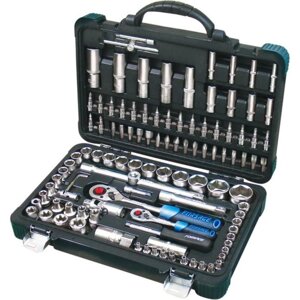 Набор инструмента Forsage F-41082-5, 1/4", 1/2"6-гранные), 4-32 мм, 108 предметов