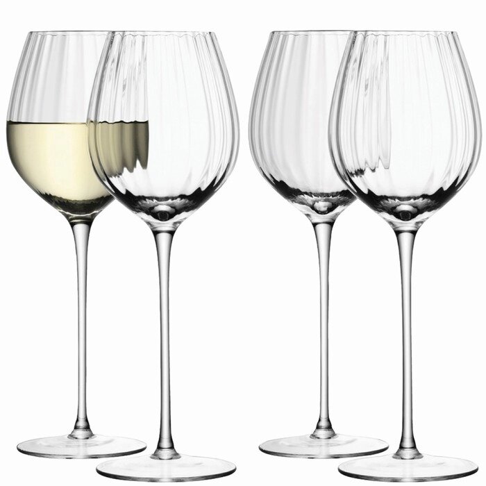 Набор из 4 бокалов для белого вина Aurelia, 430 мл от компании Интернет-гипермаркет «MALL24» - фото 1