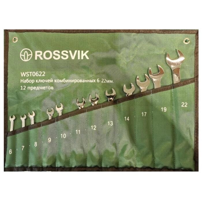 Набор ключей комбинированных ROSSVIK ЕК000013060, 6-24 мм, 16 штук от компании Интернет-гипермаркет «MALL24» - фото 1